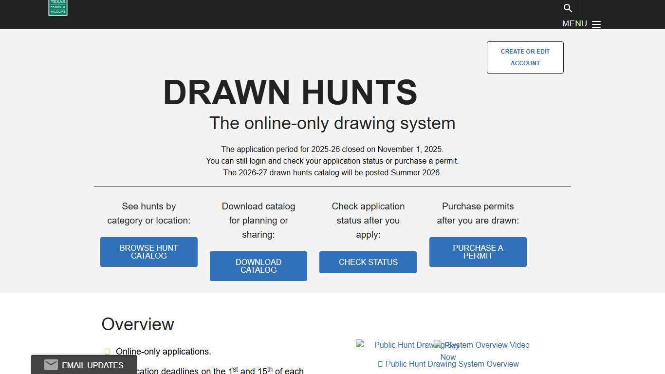 Drawn Hunts - TPWD