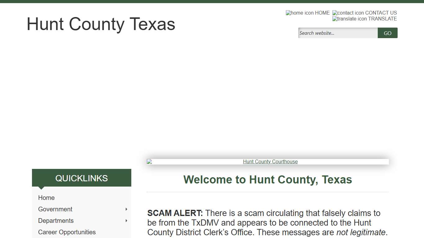 Official Website - Hunt County